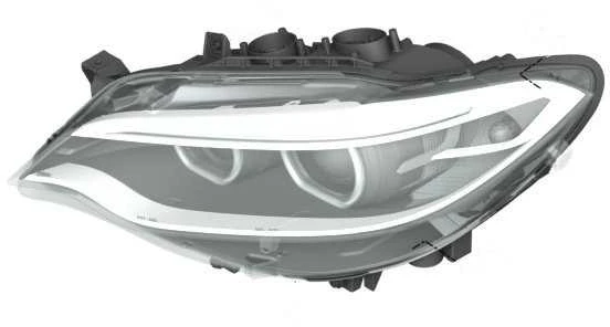 BMW F22 F23 Kairės žibintai Originalus 63117304461
