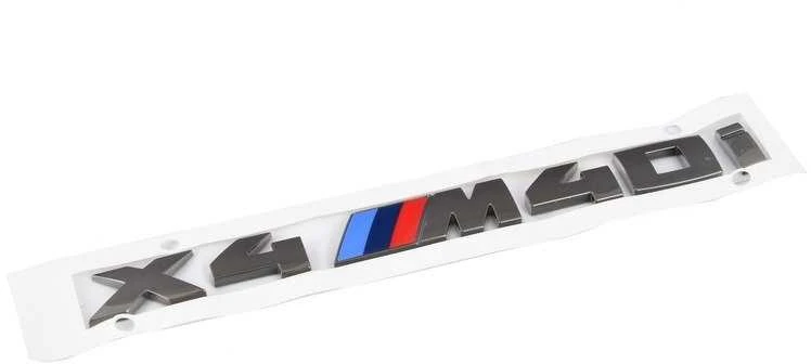 BMW F26 X4 M GALINĖS BAGAŽINĖS EMBLEMA X4 M40I UŽRAŠAS DEKALAS ŽENKLIUKAS LOGOTIPAS 51148065078 ORIGINALUS