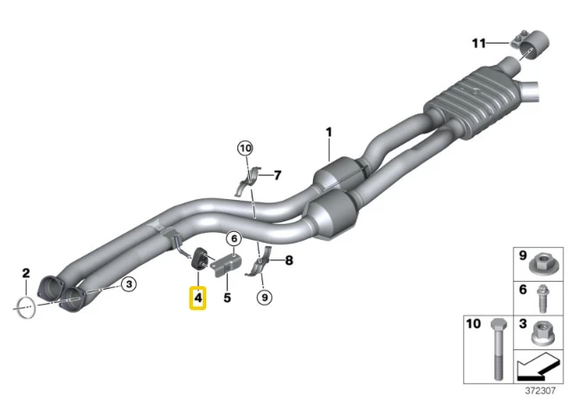 BMW F30 F30 F31 F32 F33 F34 Guma montavimo originali 18208572512