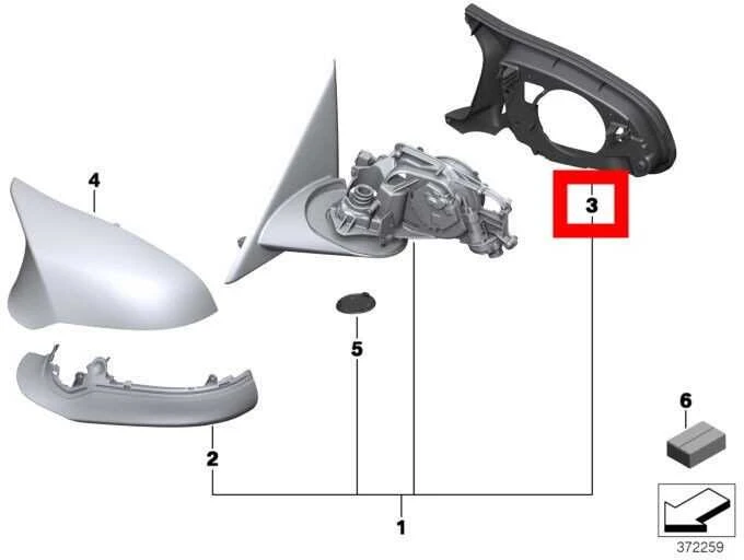 BMW F30 F31 F80 M3 Kairės Palaikymo Žiedo Originalus 51168059551