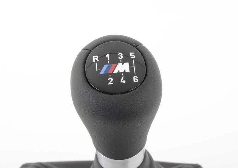BMW F30 F31 pavarų perjungimo rankenėlė juoda odinė originali 25112284555