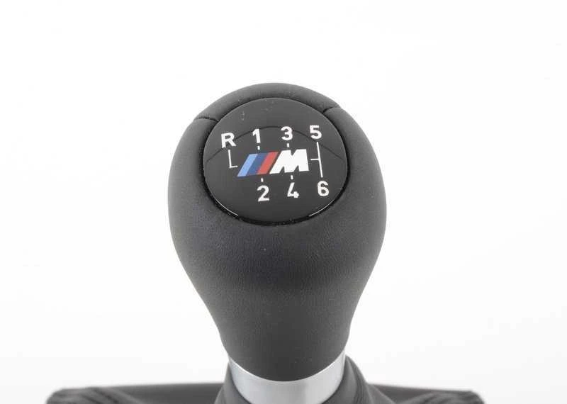 BMW F30 F31 pavarų perjungimo rankenėlė juoda odinė originali 25112284555