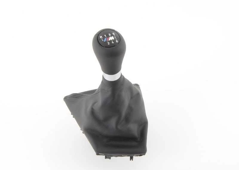 BMW F30 F31 pavarų perjungimo rankenėlė juoda odinė originali 25112284555