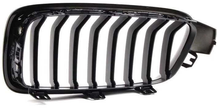 BMW F30 F31 Priekinis Juodas Blizgus Ornam Grille Originalus 51712240778