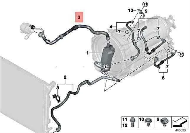 BMW F30 LCI 2015 2018 Orasaus Šilumnešio Grąžinimo Vamzdis Originalus 17128740117