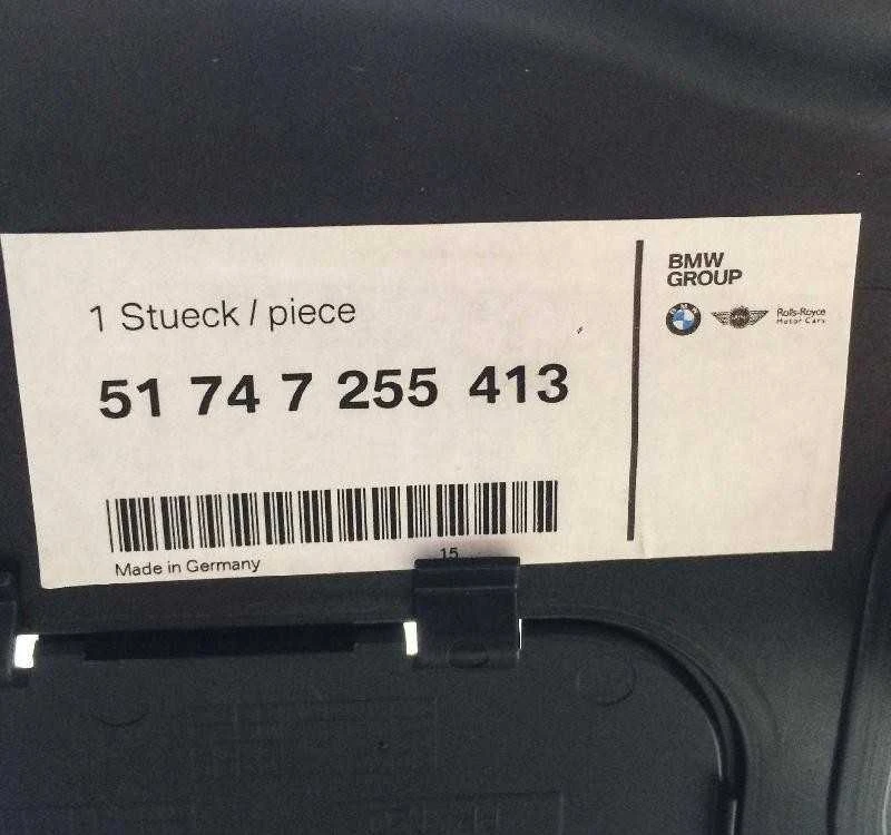 BMW F30 oro kanalas iš už inkstų grotelių į radiatorių Originalus 51747255413