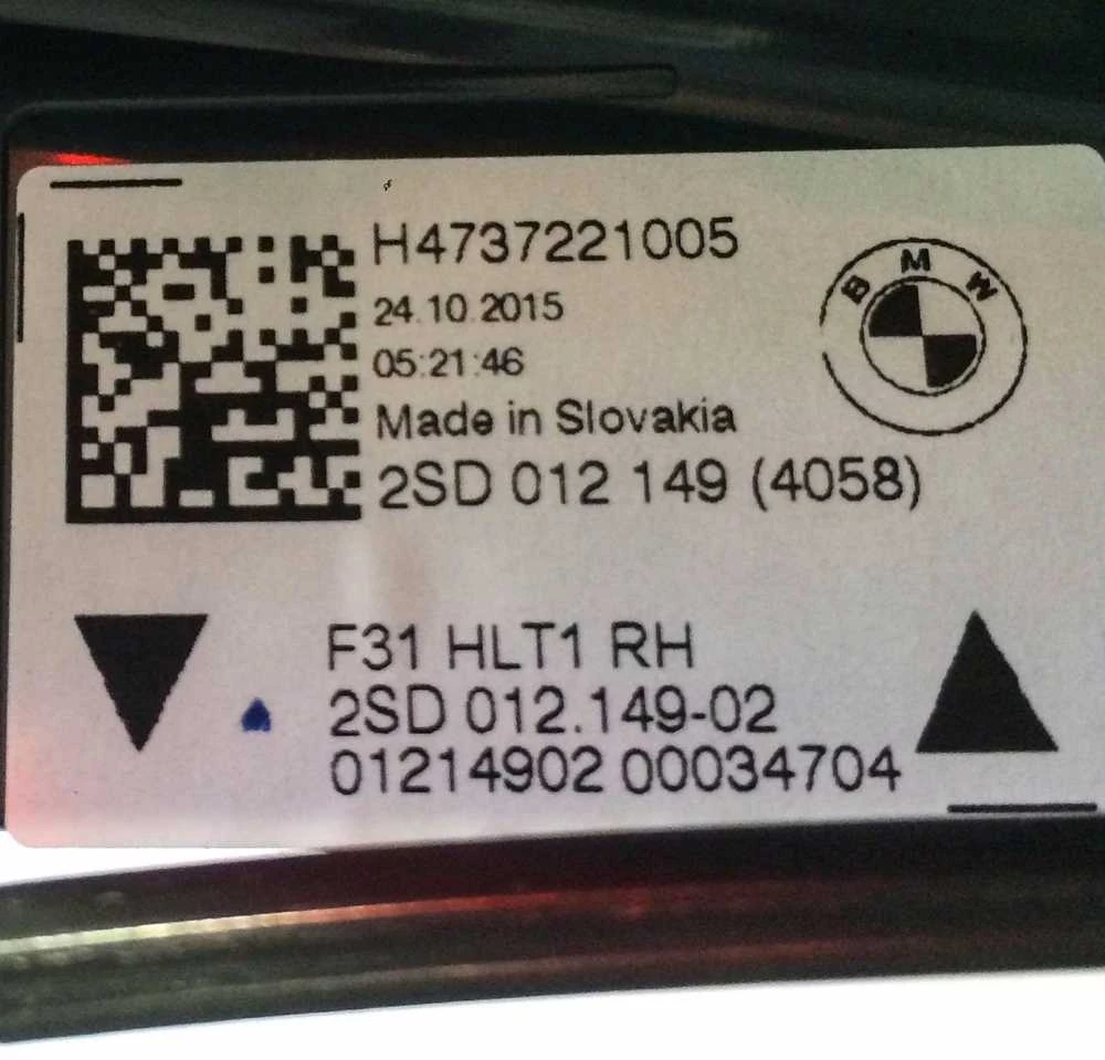BMW F31 galinis dešinysis LED žibintas originalus 63217372210