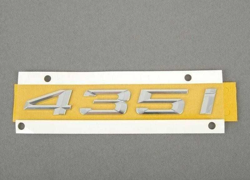 BMW F32 F33 4-Series originalas \"435i\" galinis bagažinės emblema, lipdukas 435i 435ix NAUJA