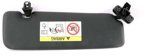 BMW F33 F83 M4 Kairės saulės skydelis su etiketės veidrodžiu apšviestas juodas 51167391861