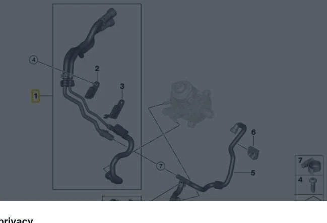 BMW F45 F45 F46 F48 F54 F55 variklio skyriaus degalų tiekimo linija originali 13538514114