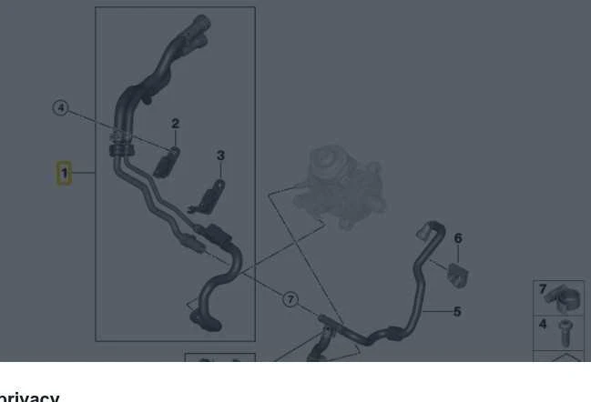BMW F45 F45 F46 F48 F54 F55 variklio skyriaus degalų tiekimo linija originali 13538514114