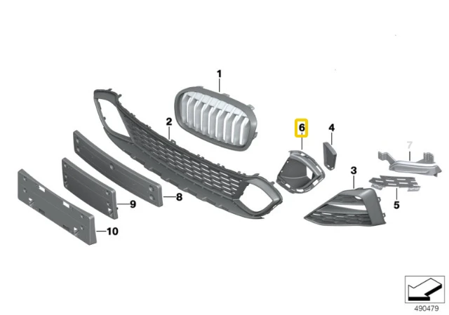 Bmw F45 F46 Priekinis Desinysis Stabdžių Kanalo Adapteris Originalus 51118075110