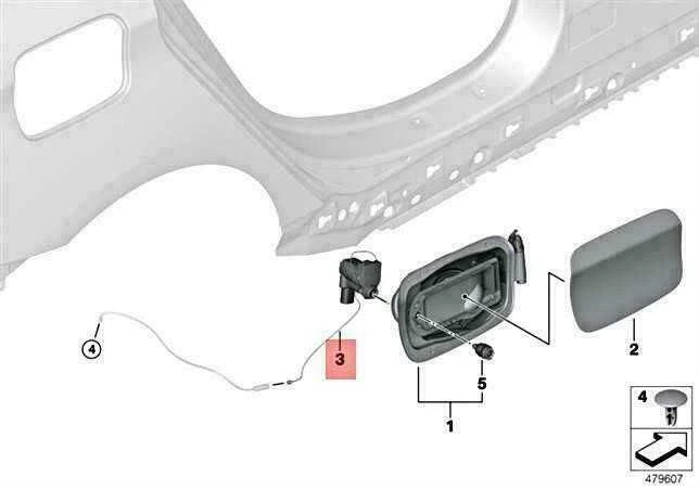 BMW F45 F46 Rakinimo Mechanizmas Originalus 51177412594