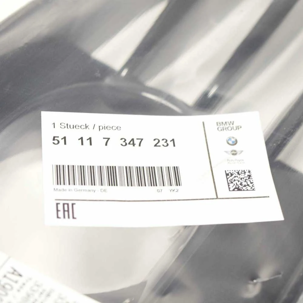 BMW F45 priekinio buferio atviros rūko žibintų grotelės kairėje pusėje Originalus 51117347231