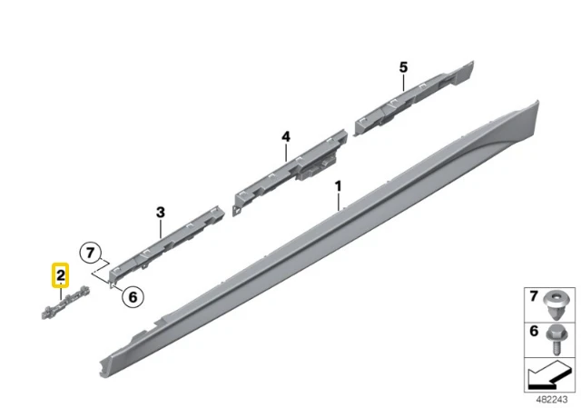 Bmw F80 F82 F83 Dešinė Palaikymo Atlošas Originalus 51778054316