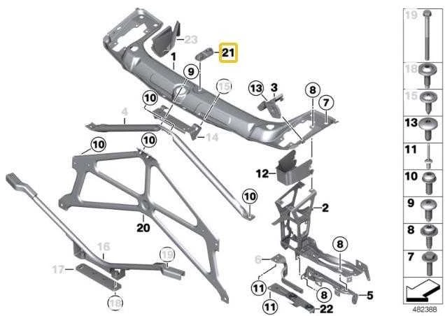 Bmw F80 M3 F82 M4 Halter Agd Originalus 51618056812