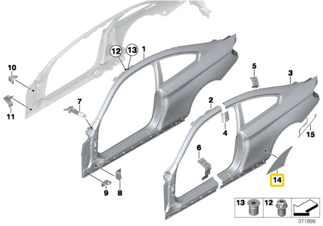 Bmw F82 F83 M4 Variklio Apsauga Dešinė Originalus 51148065960