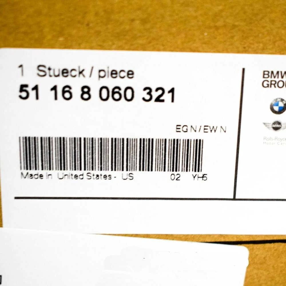 BMW F85 F85 F86 durelių veidrodžio korpusas priekinis kairysis originalus 51168060321
