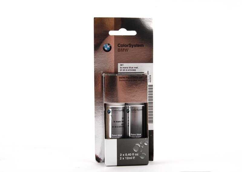 BMW Factory Touch-Up Paint Le Mans Mėlyna Metallic Mėlyna 51910419800 Originalūs
