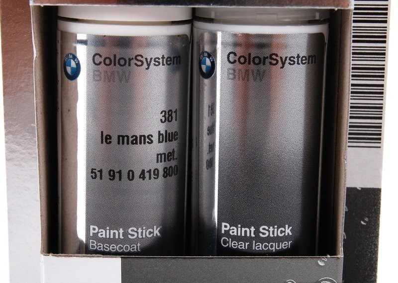 BMW Factory Touch-Up Paint Le Mans Mėlyna Metallic Mėlyna 51910419800 Originalūs