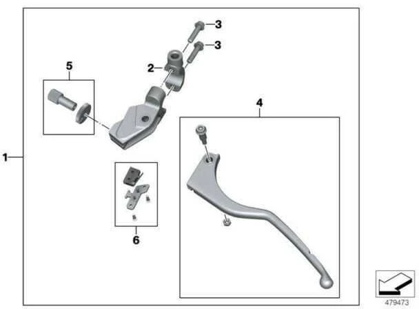 Bmw G 310 Gs G 310 R Sankabos Valdymo Mazgas Originalus 32728561829