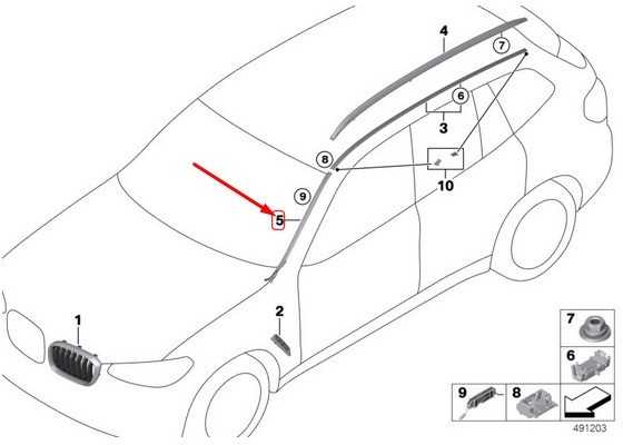 Bmw X3 G01 X3 M F97 Liejimas Originalus 51137399031