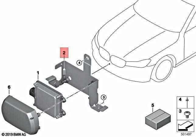 BMW G11 G12 Braketas F Sensorius Originalus 51118075359