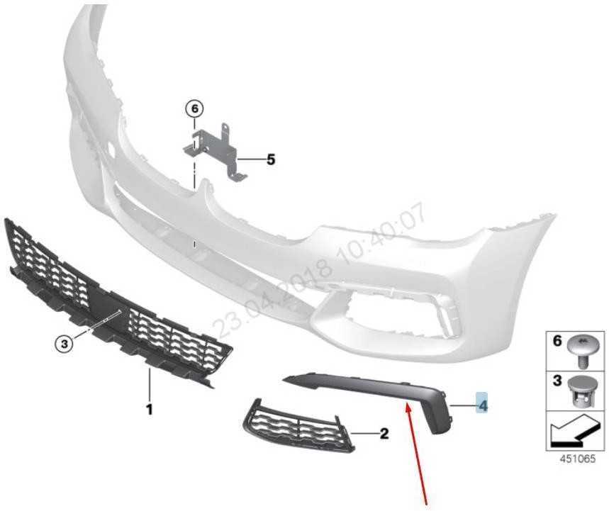 Bmw G11 G12 Kairioji Danga Originalus 51118061119