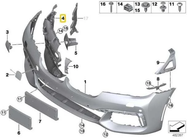 Bmw G11 G12 Kairysis Rūko Žibintų Palaikymas Originalus 51118061129
