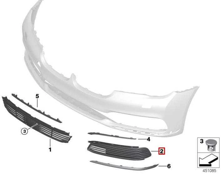 Bmw G11 G12 Oro Įleidimas Iš Dalies Uždaryta Dešinė Originalus 51117486838
