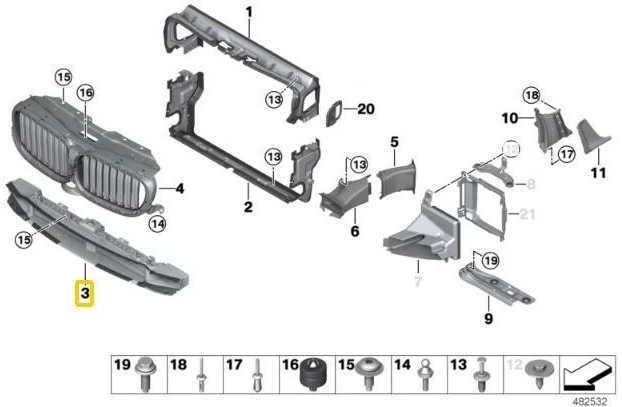 Bmw G11 G12 Ortopedinės Sklendės Apačioje Originalus 51137497215