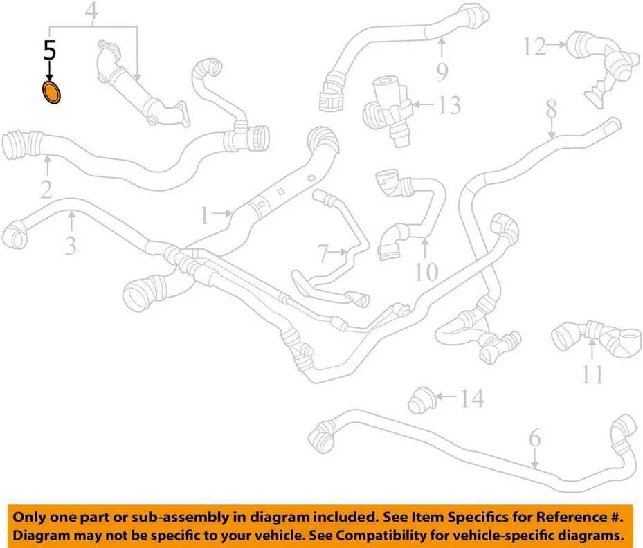 BMW G20 G21 G30 G31 G32 G11 G12 G14 G15 G16 X3 X4 X5 X6 X7 Z4 Gasket Originalus 11538678045
