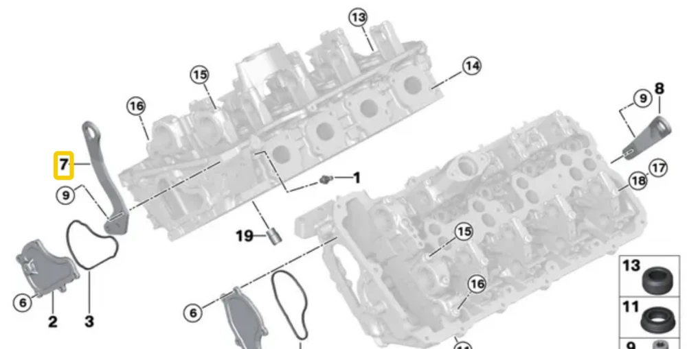 Bmw G30 F90 G11 G12 G14 G15 G16 X5 G05 Šakelis Originalus 11128611345
