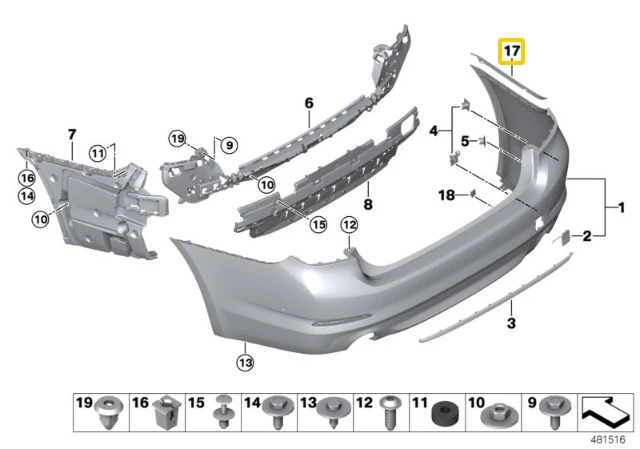 BMW G30 F90 Kairės Apsaugos Folija Originalus 51127385755