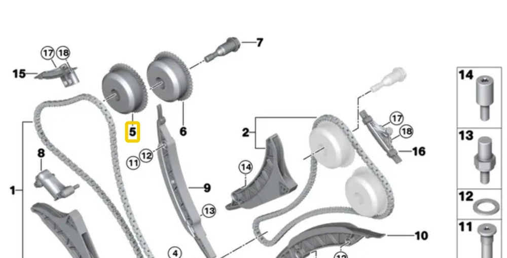 BMW G30 G11 G12 G14 G15 G16 X5 G05 X6 G06 X7 G07 Išvesties kamšto reguliavimo vienetas Originalus 11368601045