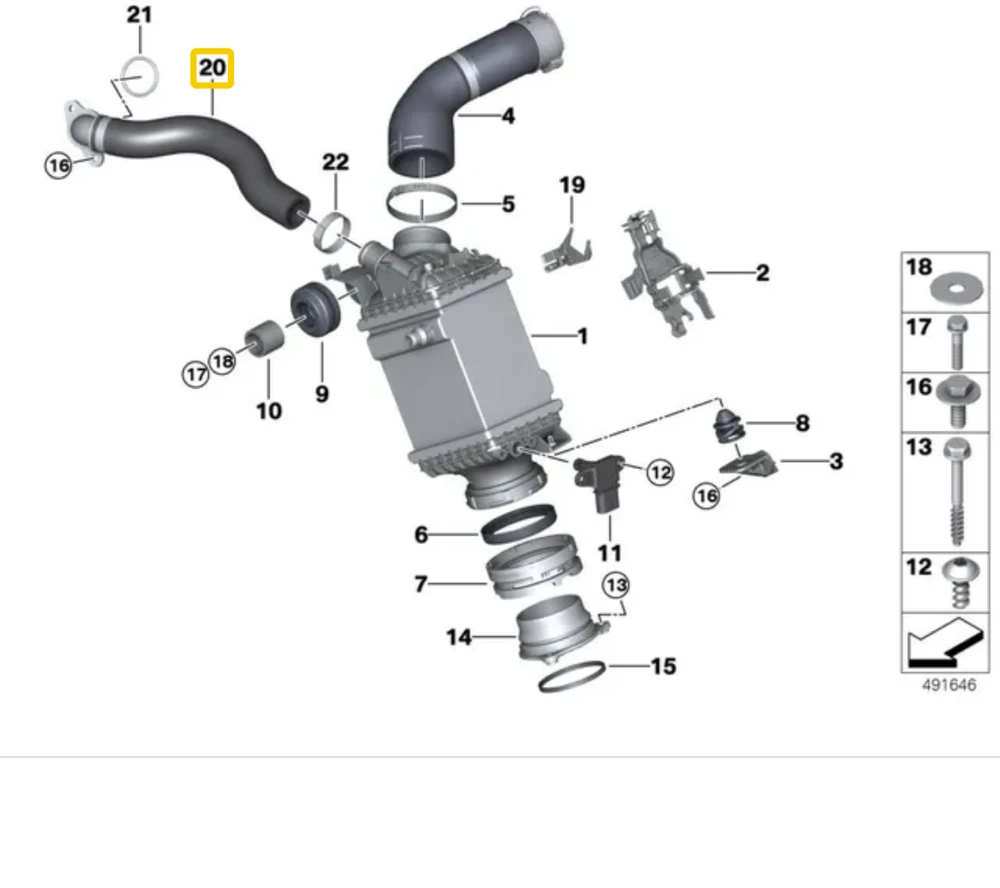 Bmw G30 G11 G12 Šlaunio Šilumos Vamzdis Originalus 13718664925