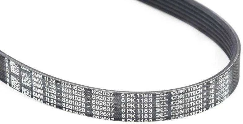 BMW G30 G31 G11 G12 X3 M F97 X4 M F98 RIBBED V-BELT Originalus 11288581628