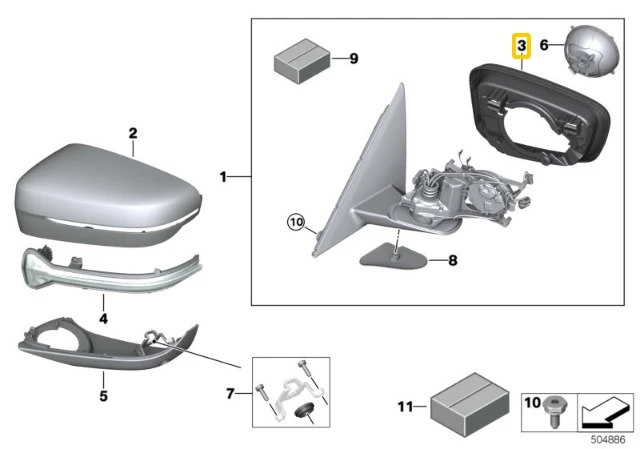 Bmw G30 G31 G32 G11 G12 G14 G15 G16 Dešinės Palaikymo Žiedo Originalus 51167418816