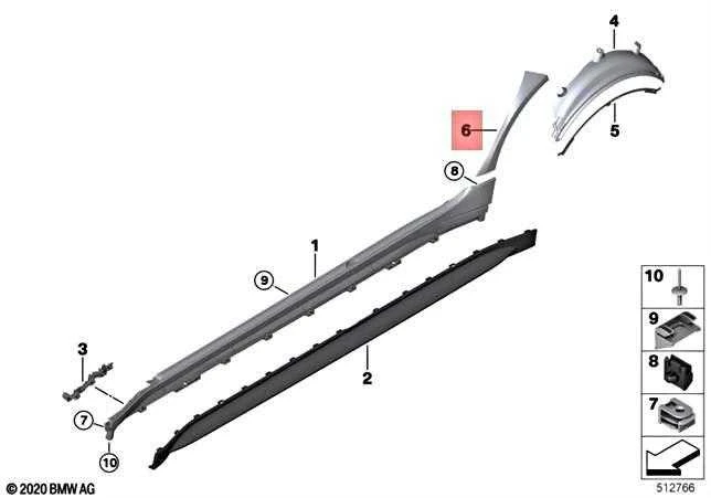 Bmw G80 M3 S58 Akmuo Apsaugos Skydas Desine Galine Originalus 51148074718