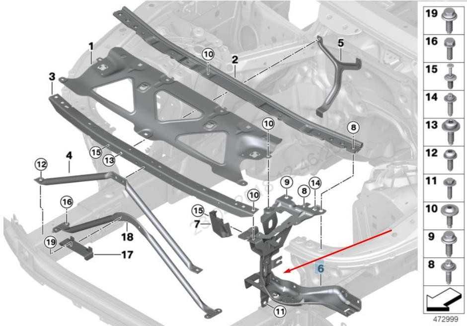 BMW Galiausios Žibintų Laikiklis Dešinys 6 G32 GT 7 G11 G12 Originalus 51647375326