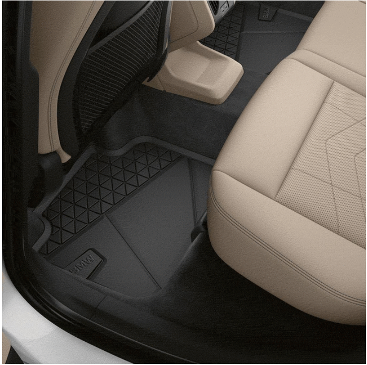 BMW galiniai guminiai juodi grindų kilimėliai 51475A2DA75