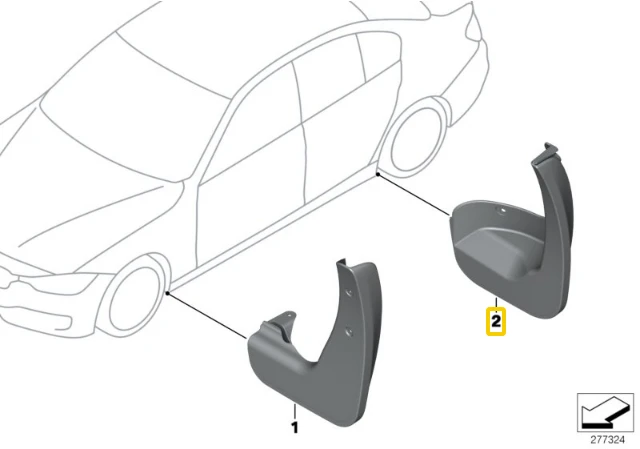 Bmw Galiniai Žemynlaidžiai Ne Sport 3 F30 F31 Originalus 82162218984