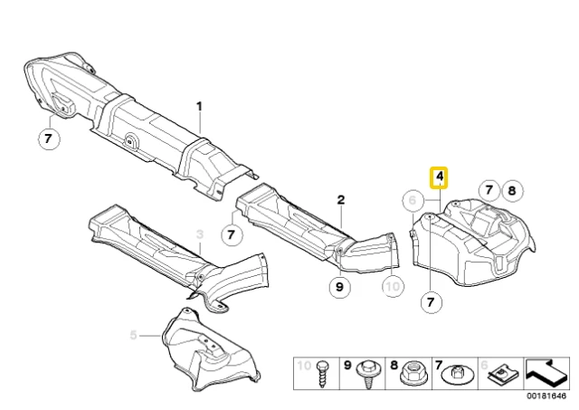 Bmw Galinio Ausinės Šildytuvo Apsauga Originalus 51482754958