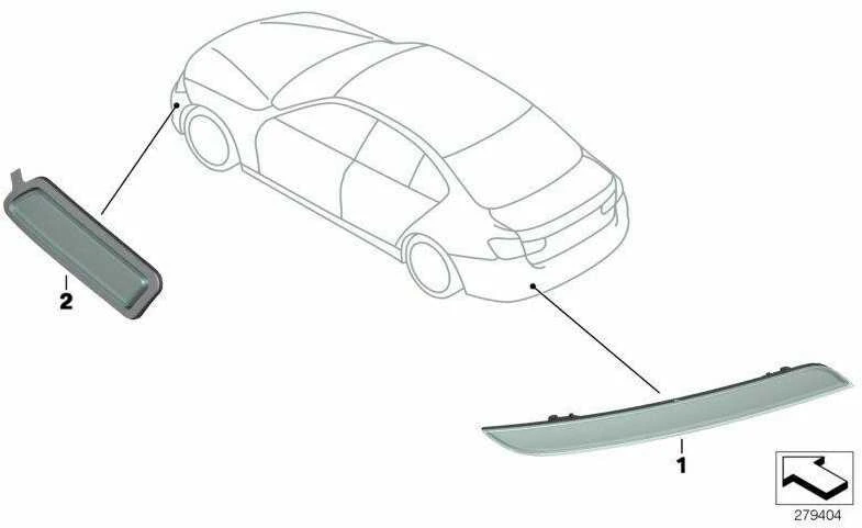 Bmw Galinio Kairio Atspindžio Šviesos 3 F30 Lci 63147400207