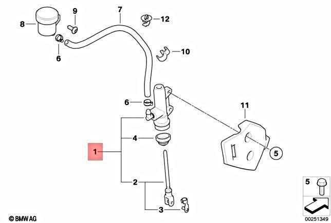 BMW Galinio Stabdžio Master Cylinder F700 F800 F850 GS Originalus 34217692190