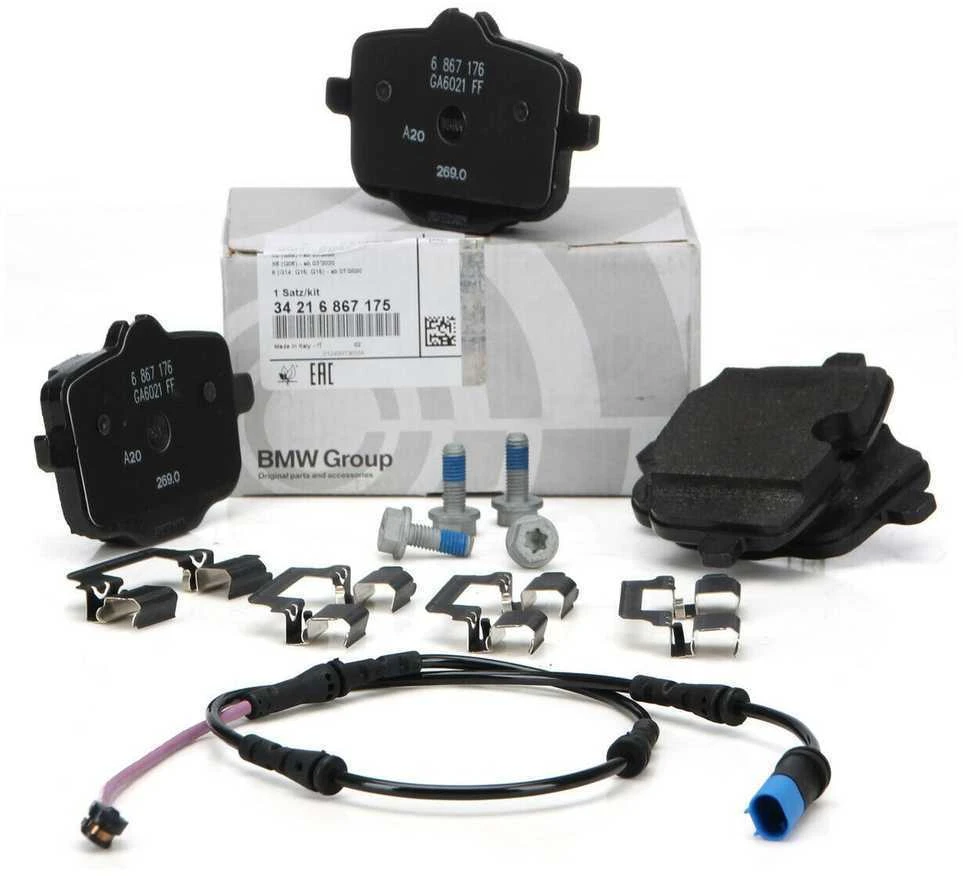 BMW Remonto Rinkinys Stabdžių Trinkelės Be Asbesto G30 G31 G32 G11 G12 G14 G15 X3 X4 X5 X6 X7 Originalus 34216867175