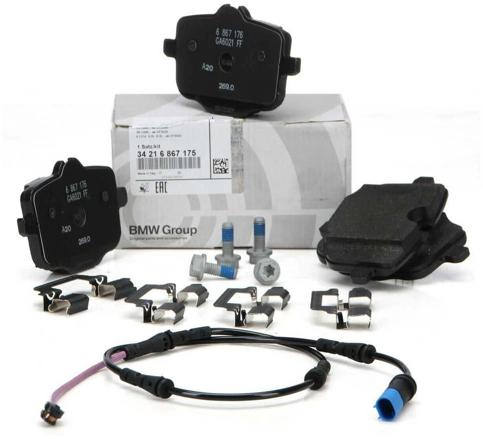 BMW Remonto Rinkinys Stabdžių Trinkelės Be Asbesto G30 G31 G32 G11 G12 G14 G15 X3 X4 X5 X6 X7 Originalus 34216867175