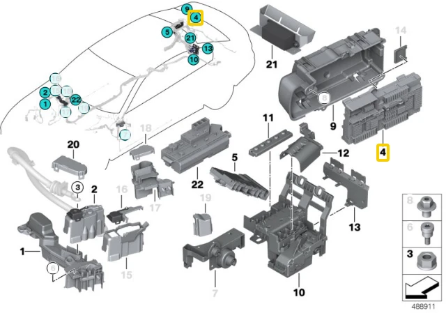 Bmw Galios Skirstytuvas G30 G31 F90 G32 G11 G12 Originalus 61148713126