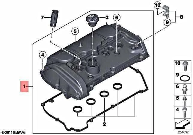 Bmw Galvos Viršutinė Danga F20 F21 F30 Originalus 11127646553