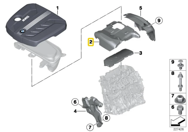 BMW Garsiakalbis Dangos 5 F07 F10 F11 Originalus 11148511376